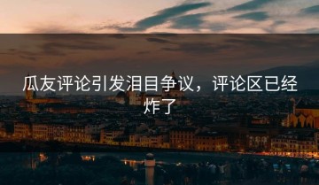 瓜友评论引发泪目争议，评论区已经炸了