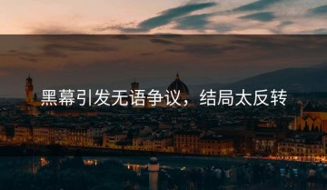 黑幕引发无语争议，结局太反转